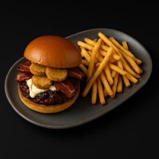 Blue Bacon Smash Burger