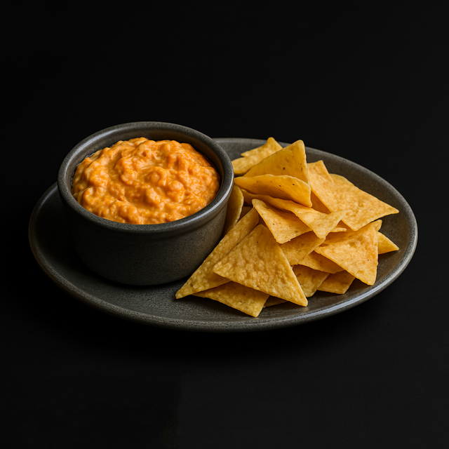 Buffalo Chicken Dip & Chips.